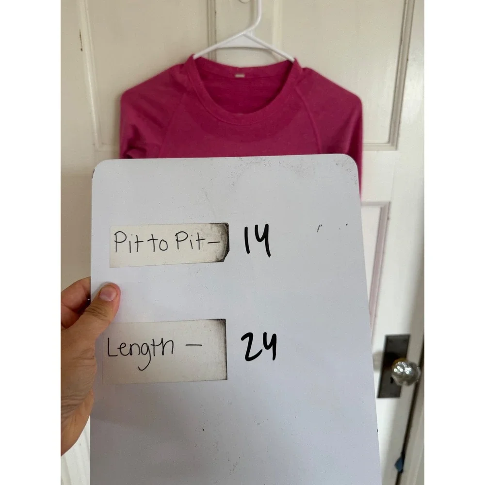 Lululemon Swiftly Tech Pink Long Sleeve top size 2